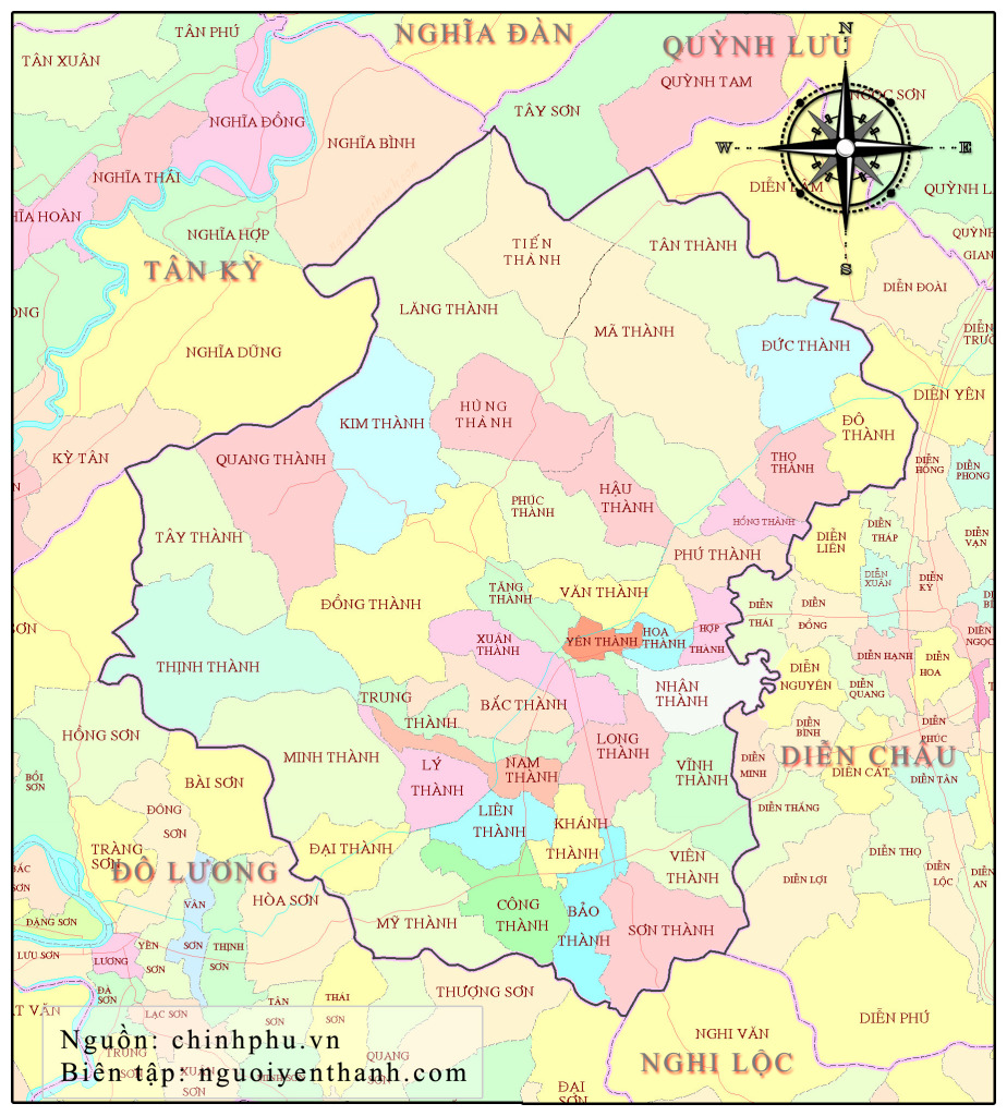 Bản đồ Yên Thành