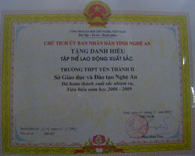 Cánh đồng lúa cho thu nhập cao của huyện Yên Thành