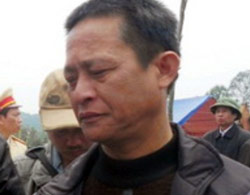 Chủ mỏ đá Phan Công Chín. Ản: T.L.