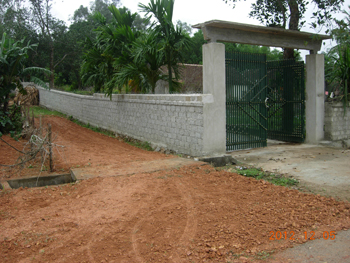 Hiện trường nơi xảy ra vụ án.